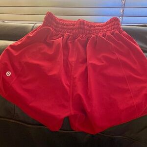 Lululemon red shorts